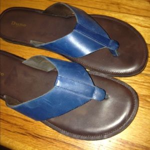 Dune fine leather sandals. Size 13